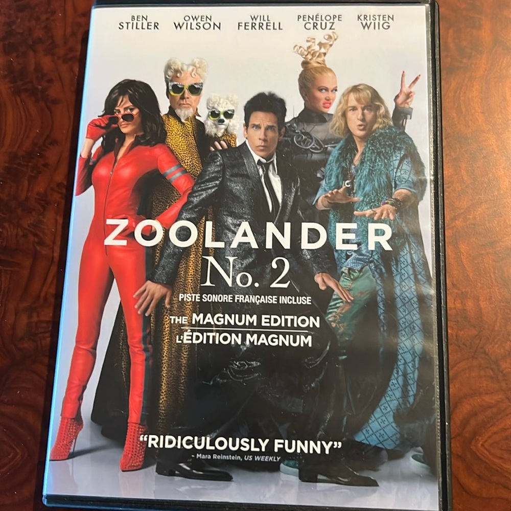 Assorted movies 3/$10  “Zoolander No.2”